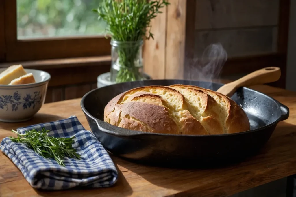 Pão de Frigideira com Farinha de Trigo: Rápido, Macio e Sem Forno!