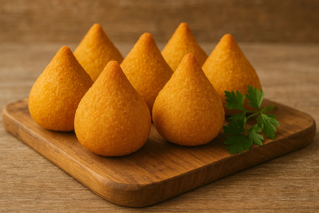 Coxinha Fit de Frango com Massa de Mandioquinha: Crocante, Saudável e Sem Farinha de Trigo!