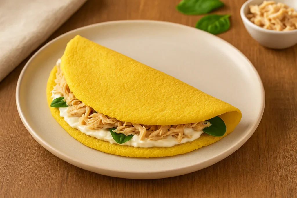 Crepioca com Frango e Requeijão Light – Refeição Leve, Proteica e Muito Saborosa
