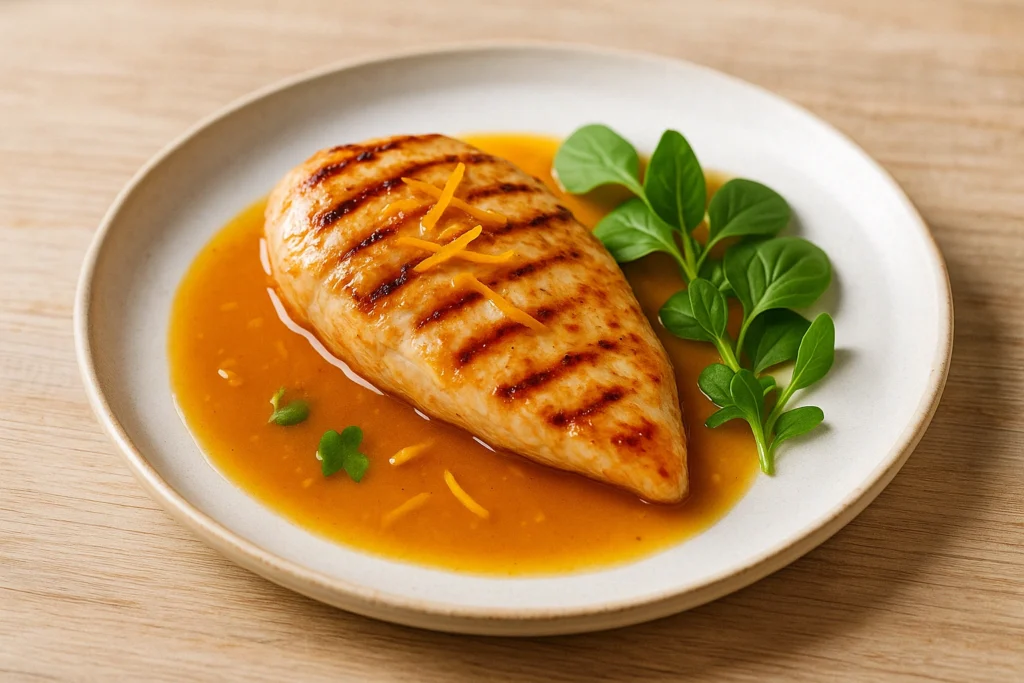 Filé de Frango ao Molho de Laranja e Gengibre: Leve, Aromático e Rico em Sabor e Saúde!