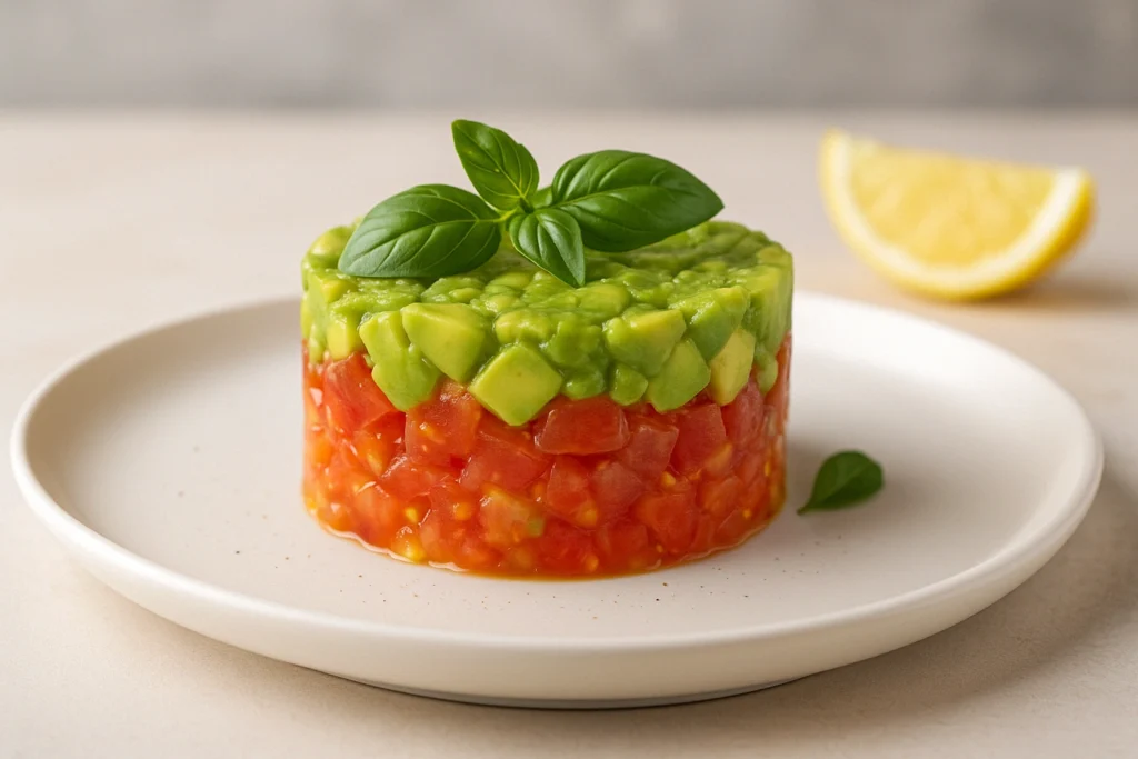 Tartar de Abacate com Tomate e Limão Siciliano: Refrescante, Low Carb e Super Elegante!