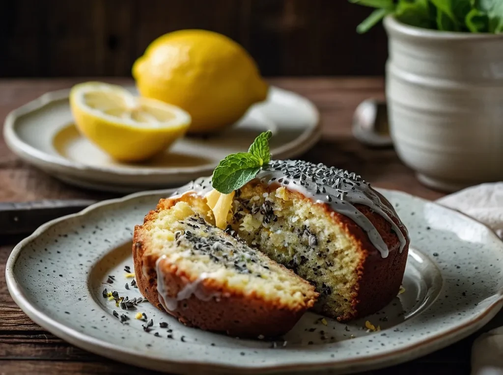 Bolo de Limão Siciliano com Semente de Papoula – Aromático, Refrescante e Sofisticado