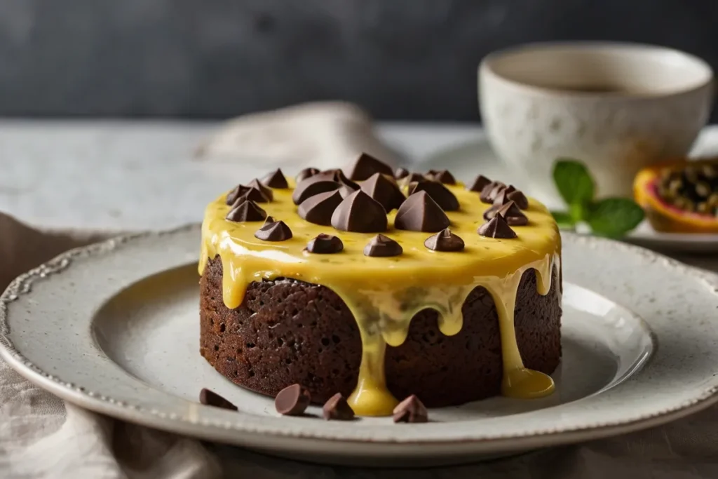 🍫 Bolo de Maracujá com Gotas de Chocolate 70%: Azedinho Doce na Medida Certa (e Sem Culpa)