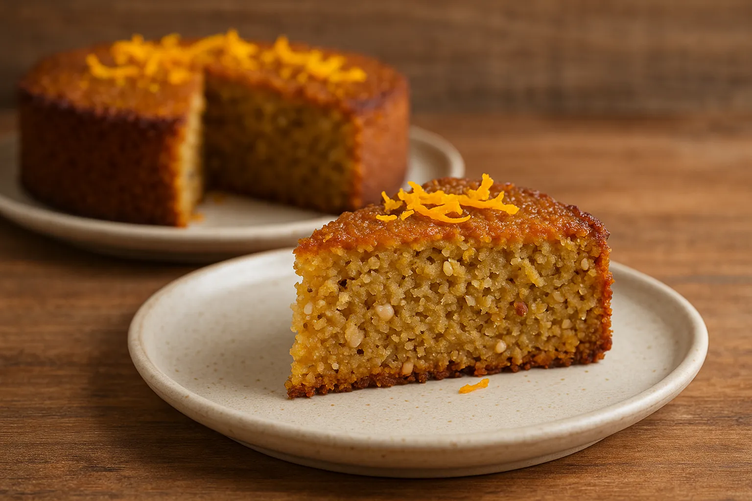 🍊 Bolo de Quinoa com Laranja e Castanhas – Funcional, Aromático e Cheio de Fibras