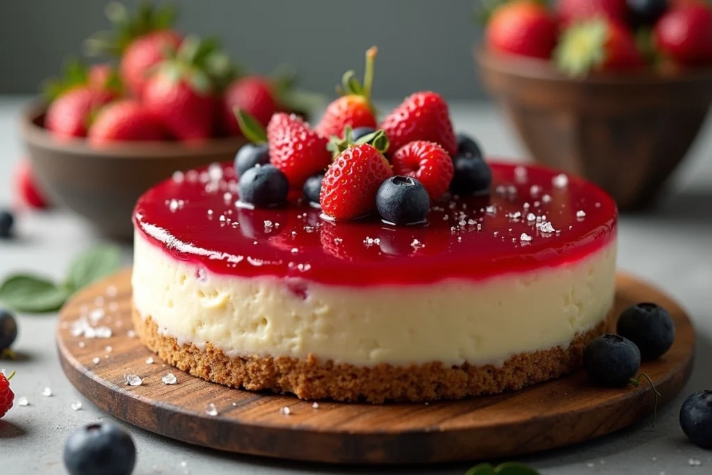 🍰 Cheesecake Fit Que Parece Sobremesa de Aniversário (Mas Não Vai Açúcar)