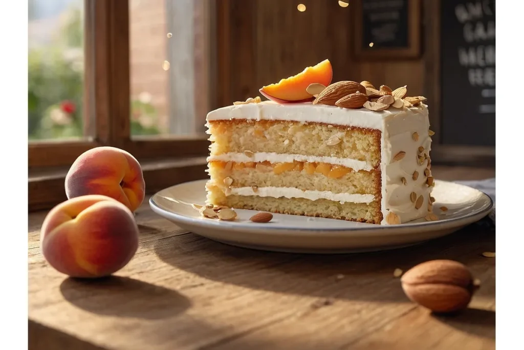 Bolo de Pêssego com Amêndoas – Funcional, Aromático e Sem Culpa