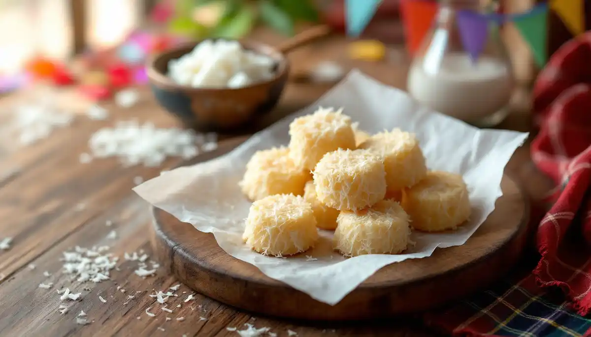Cocada Fit com Coco Fresco e Xilitol