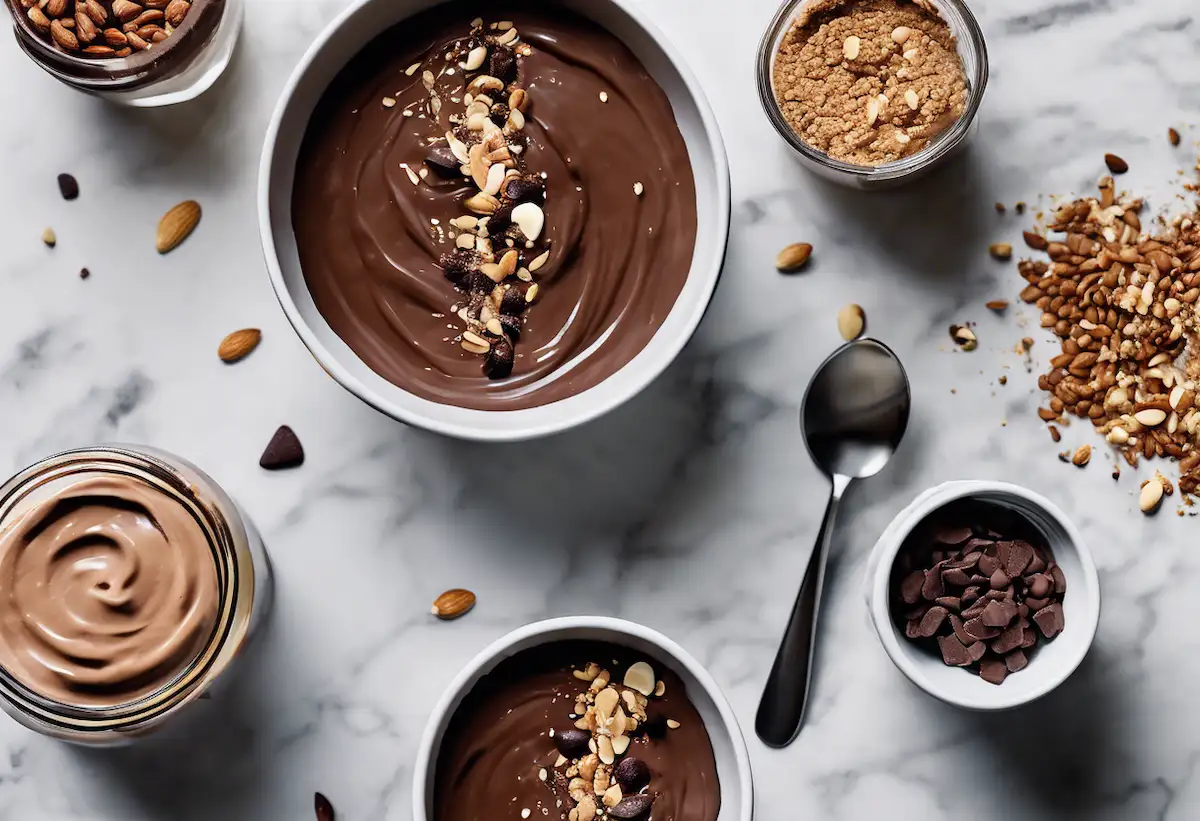 Creme Proteico de Cacau com Whey e Abacate