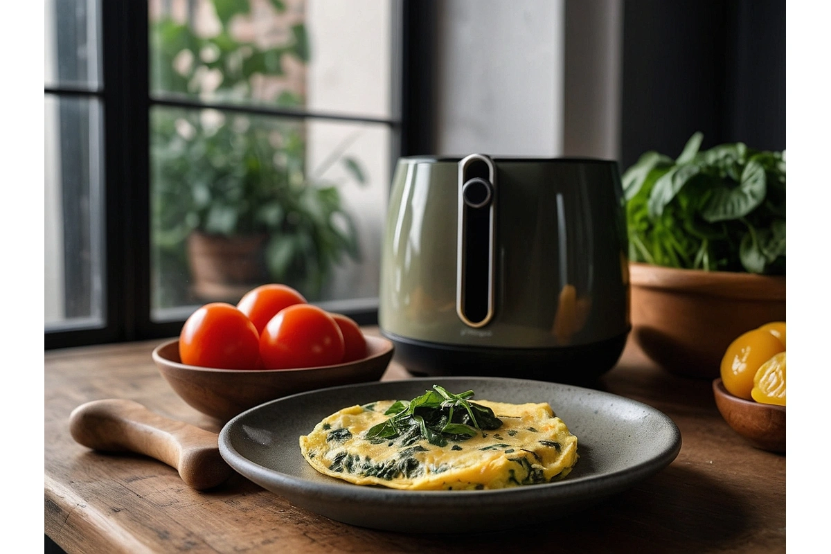 🍳 Essa Omelete de Forno Vai Direto no Airfryer e Fica Pronta Rápido