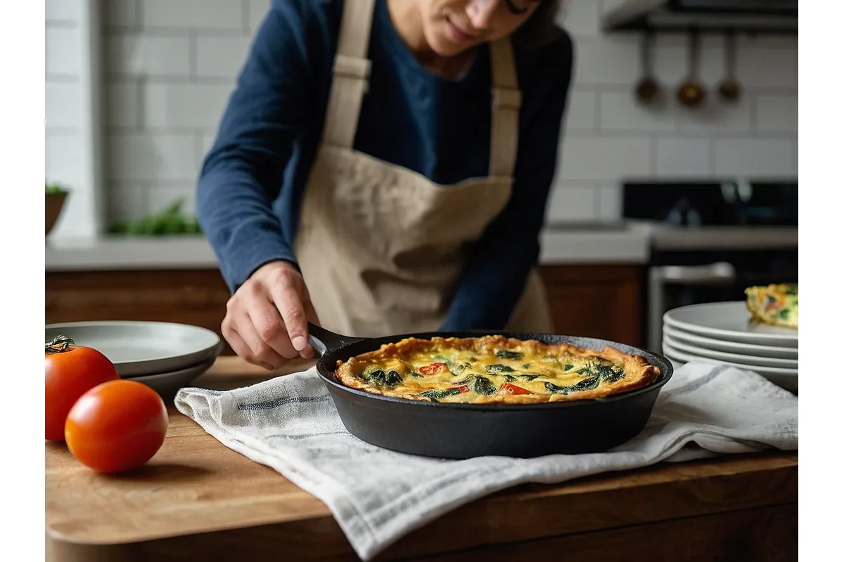 🥚 Essa Quiche de Frigideira Mudou Meu Jantar de Segunda
