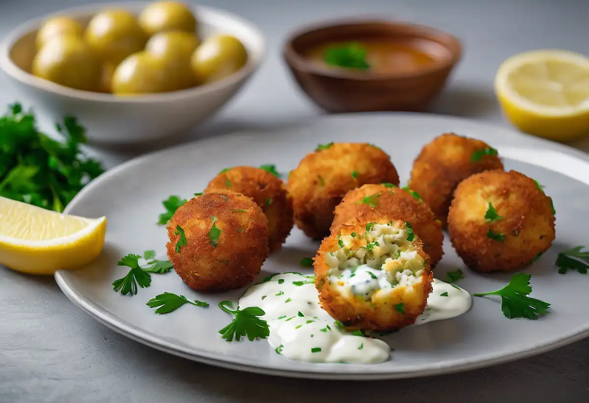 Bolinho de Bacalhau Fit com Aveia