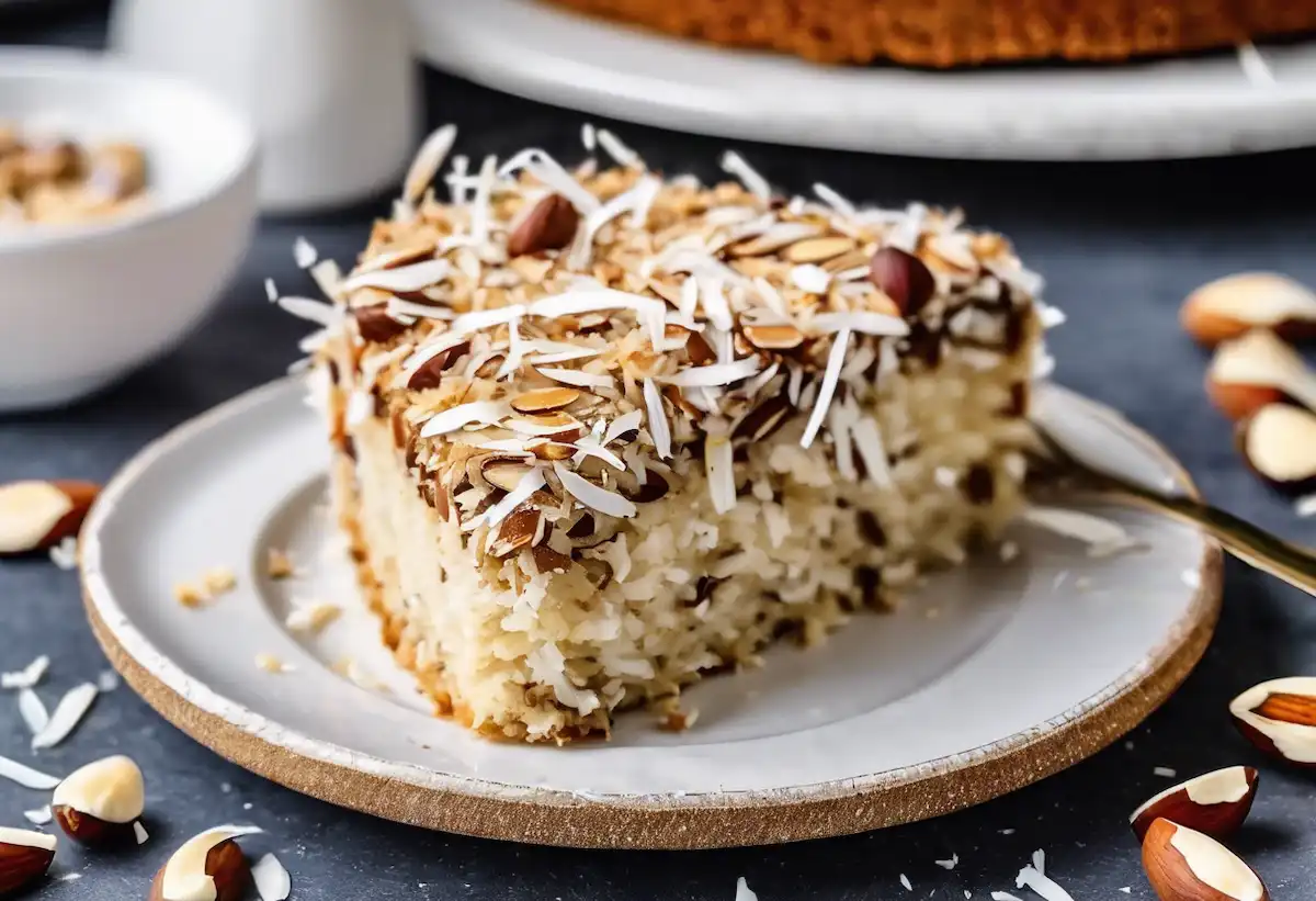 Bolo de Castanha-do-Brasil com Coco Ralado