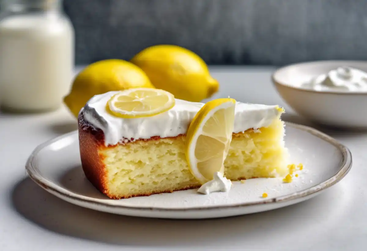 Bolo de Limão com Iogurte Grego Fit