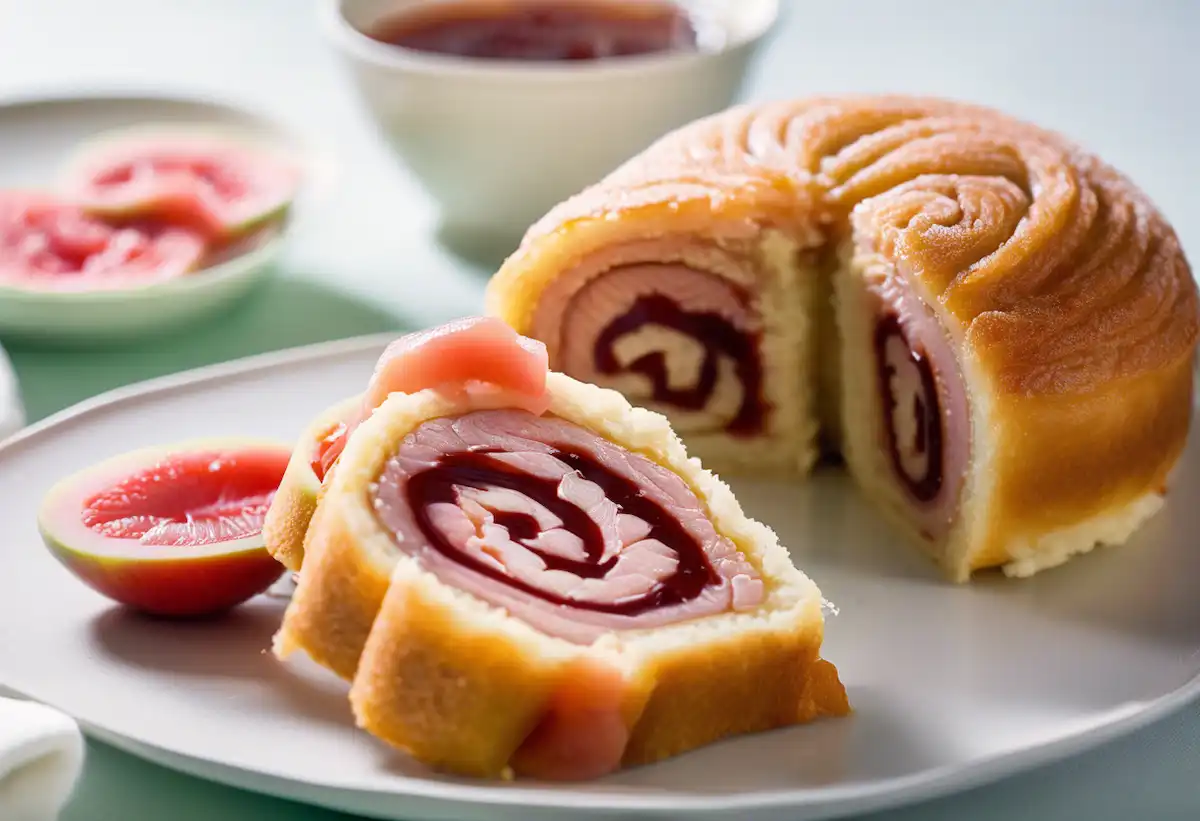 Bolo de Rolo Fit com Geleia Natural de Goiaba