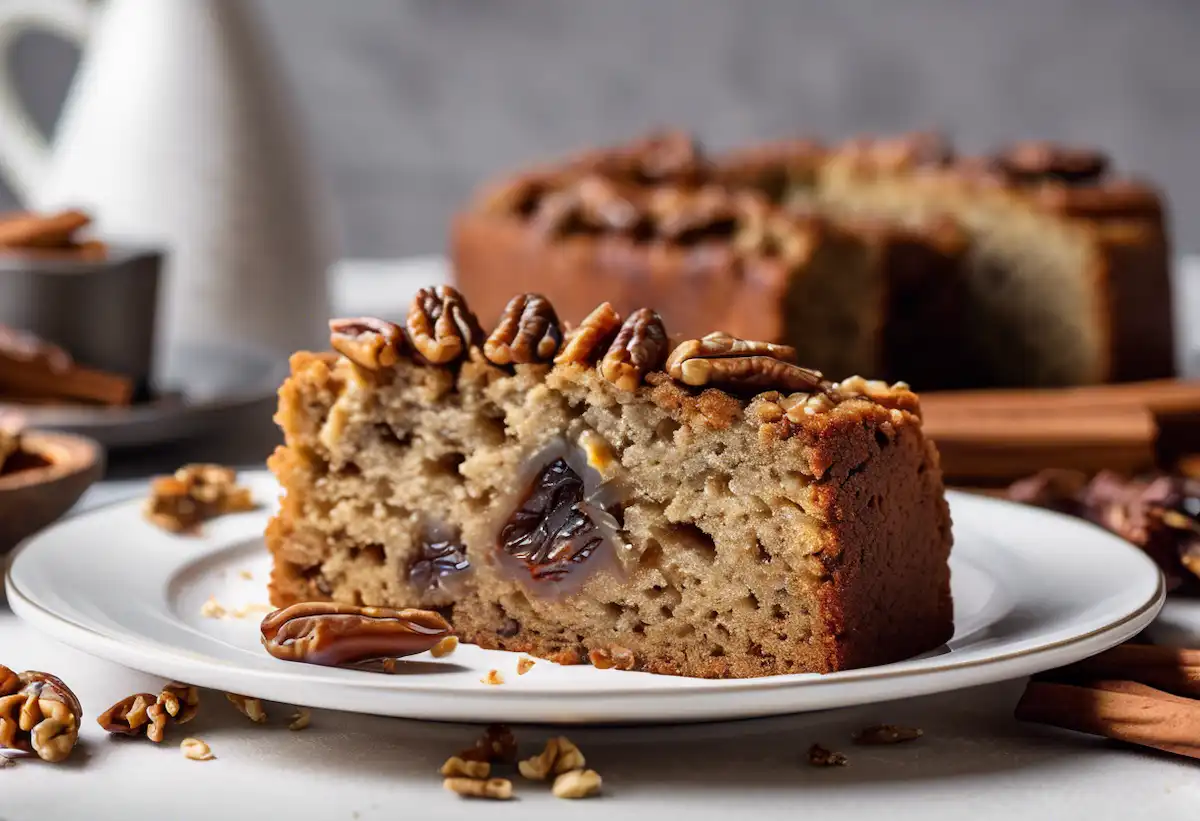 Bolo de Tâmara com Canela e Nozes