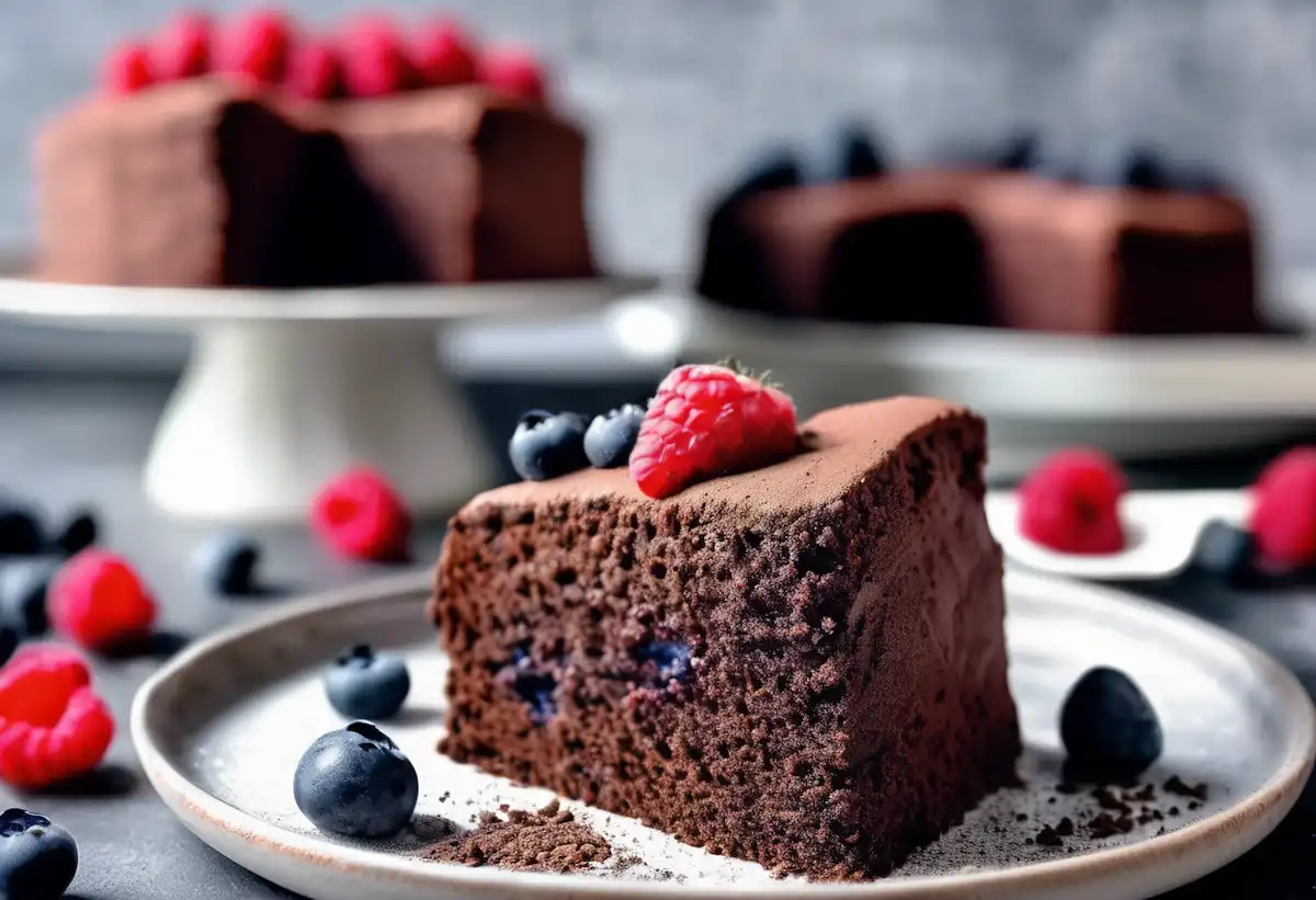 Bolo de Trigo Sarraceno com Chocolate