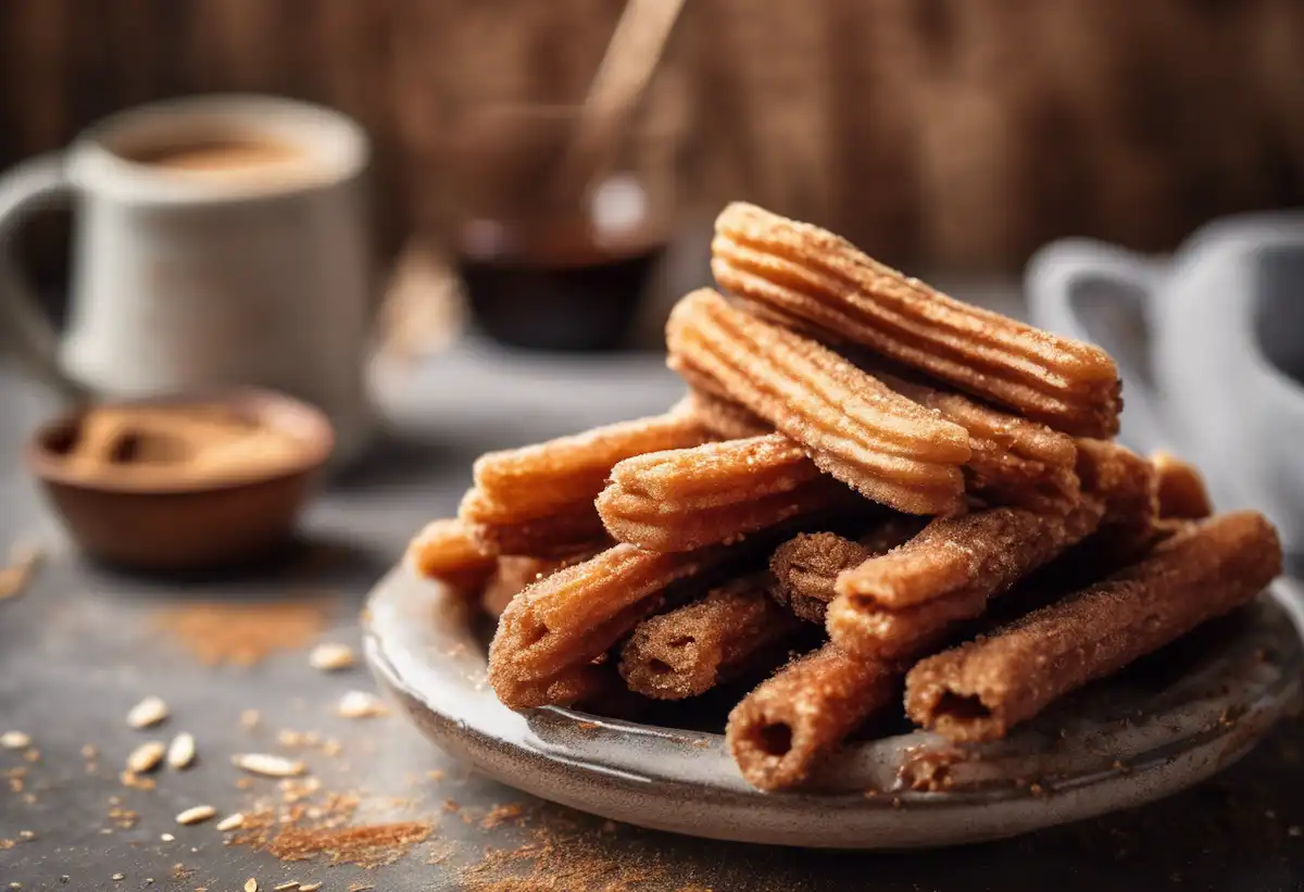 Churros Fit de Aveia com Açúcar de Coco
