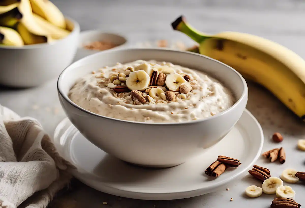 Creme Rápido de Aveia com Banana Que Me Sacia e Acalma