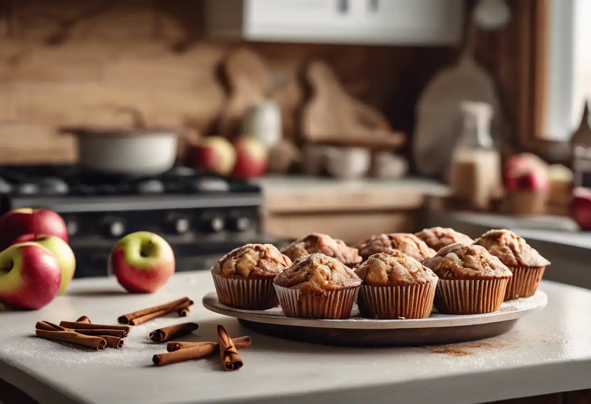Muffin de Maçã com Canela Fit