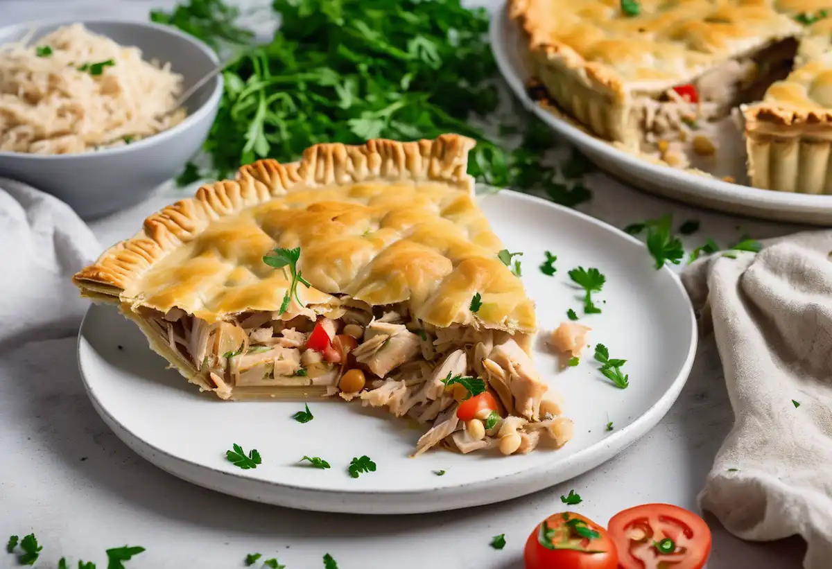 Torta de Frango com Massa de Grão-de-bico