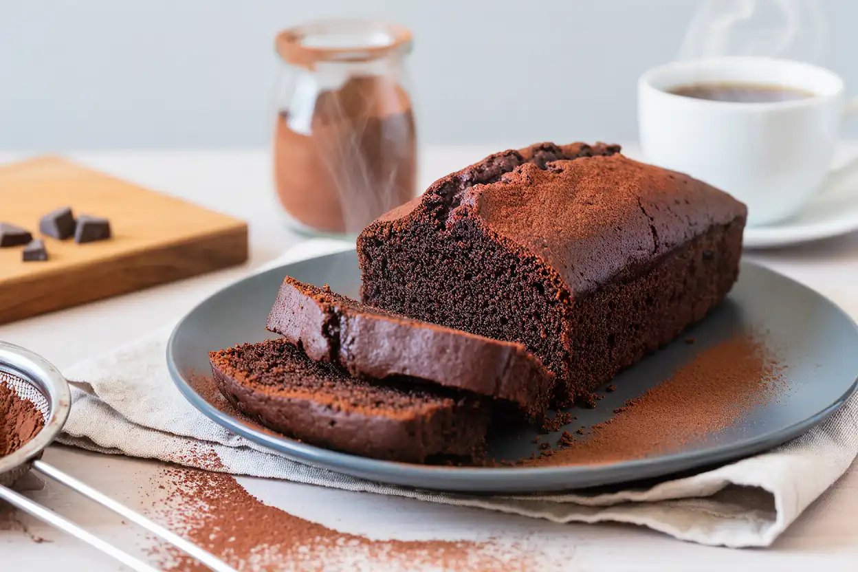 Bolo de Cacau com Proteína de Ervilha
