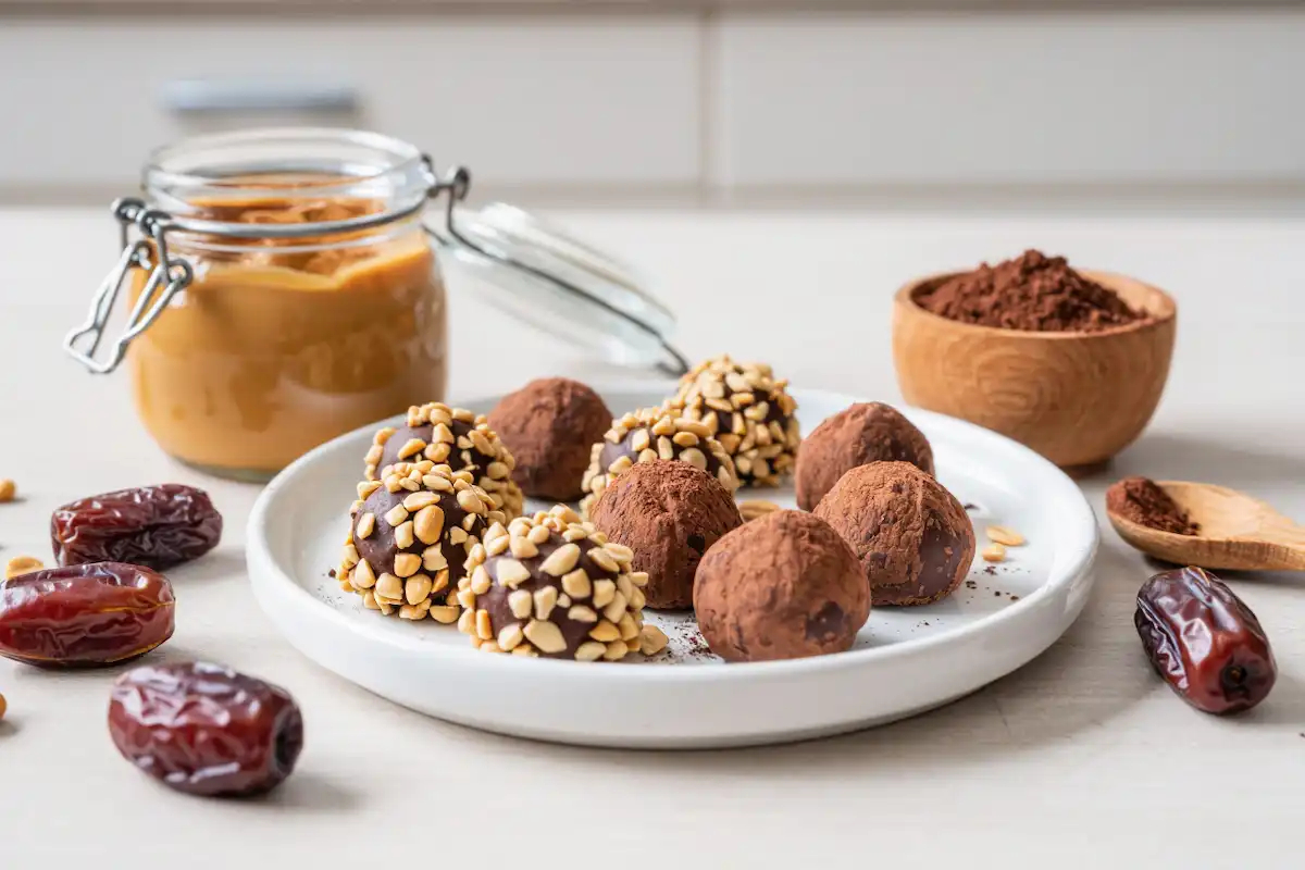 Brigadeiro de Amendoim com Cacau e Tâmara