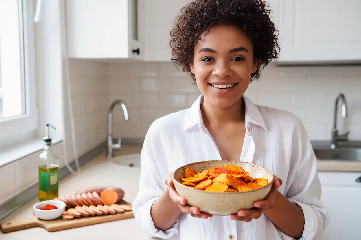 Chips de Batata-doce com Páprica Doce