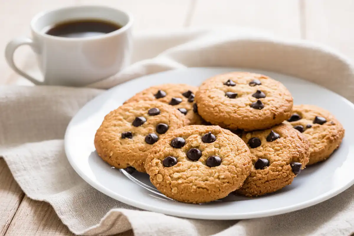 Cookies Funcionais Com Gotas de Chocolate Que Derretem