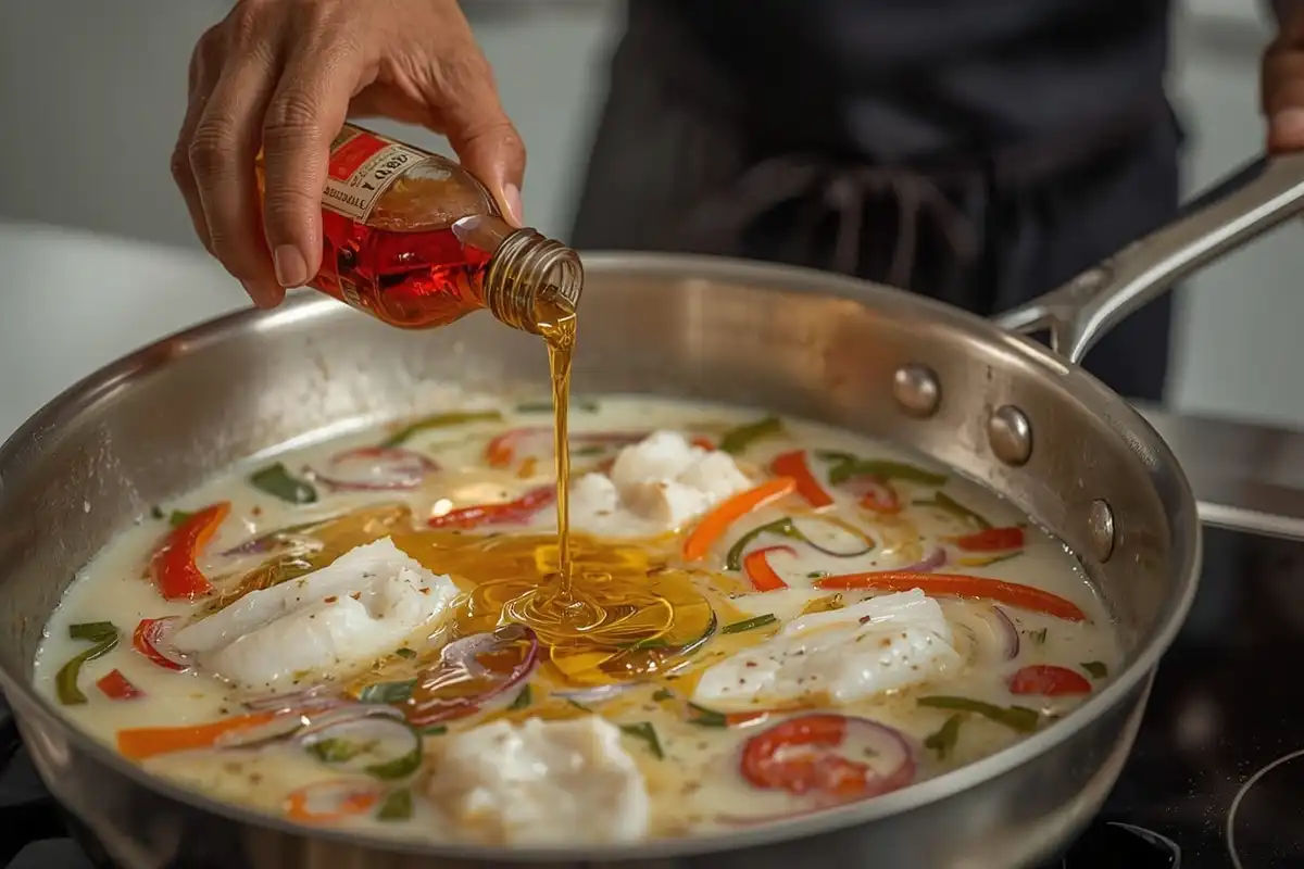 Moqueca Leve de Tilápia com Leite de Coco e Pimentões