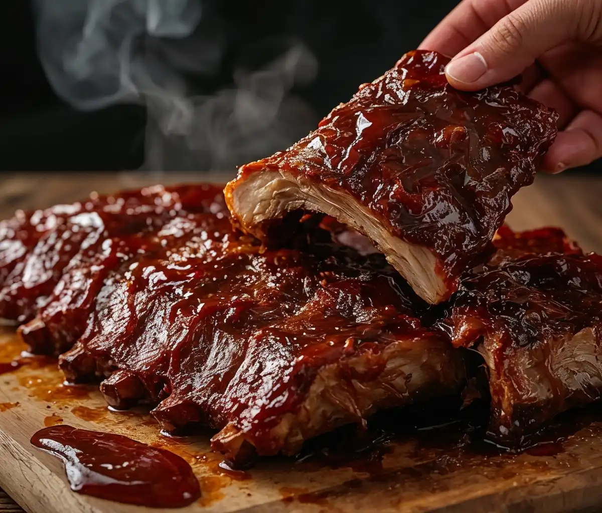 A Costelinha com Molho Barbecue que Solta do Osso (Feita na Panela de Pressão!) 🍖🔥
