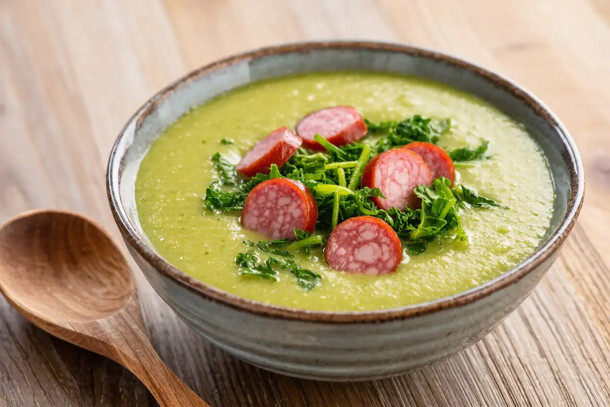 O caldo verde cremoso que não leva batata (e você nunca vai adivinhar o que é)