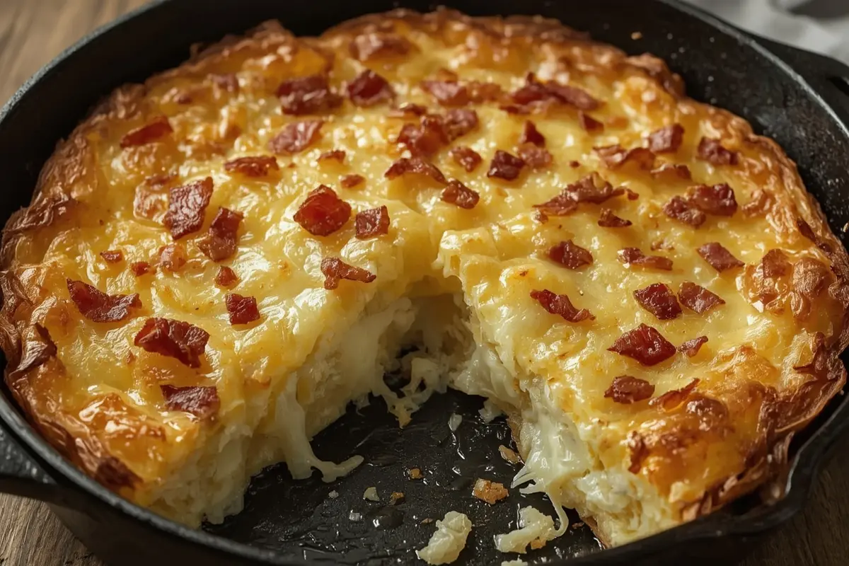 🥔 A Batata Rosti Suíça Recheada com Queijo e Bacon