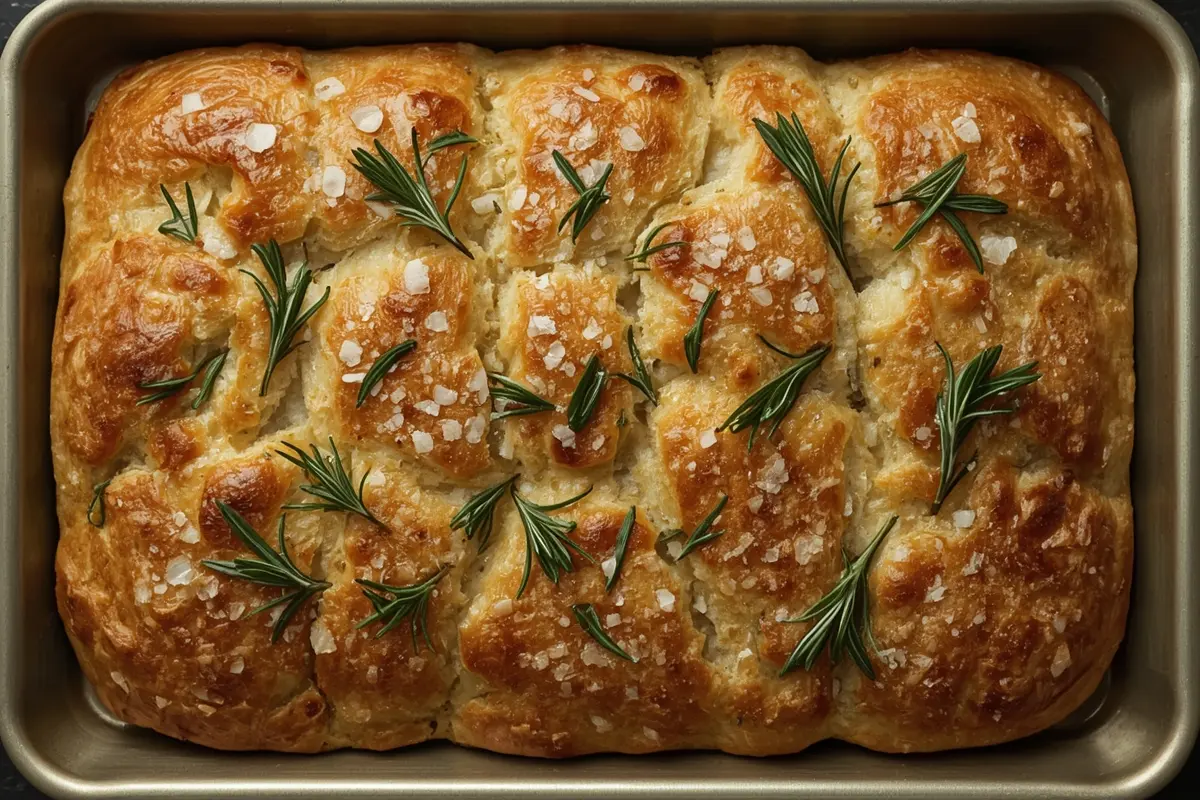 🍞 A Focaccia Fácil que Não Precisa de Sova e Tem Casquinha de Sal Grosso