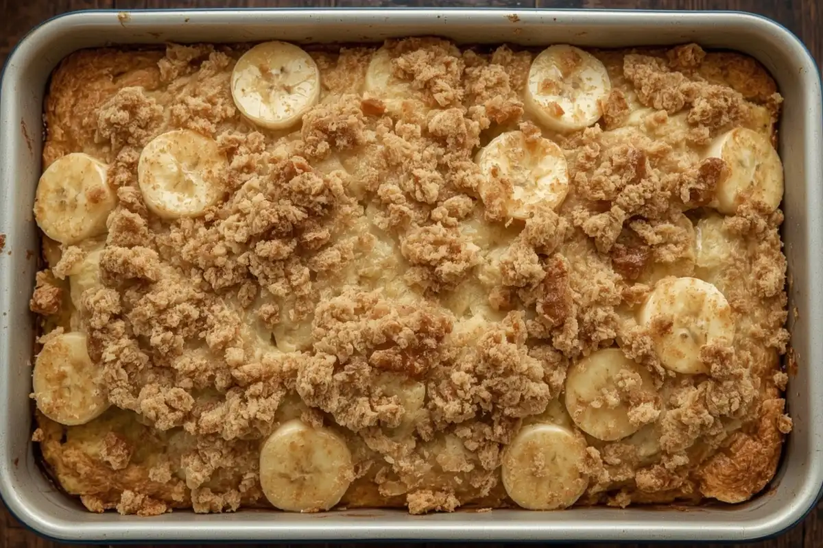 🍌 A Receita da Torta Alemã (Cuca) de Banana com Farofa Crocante