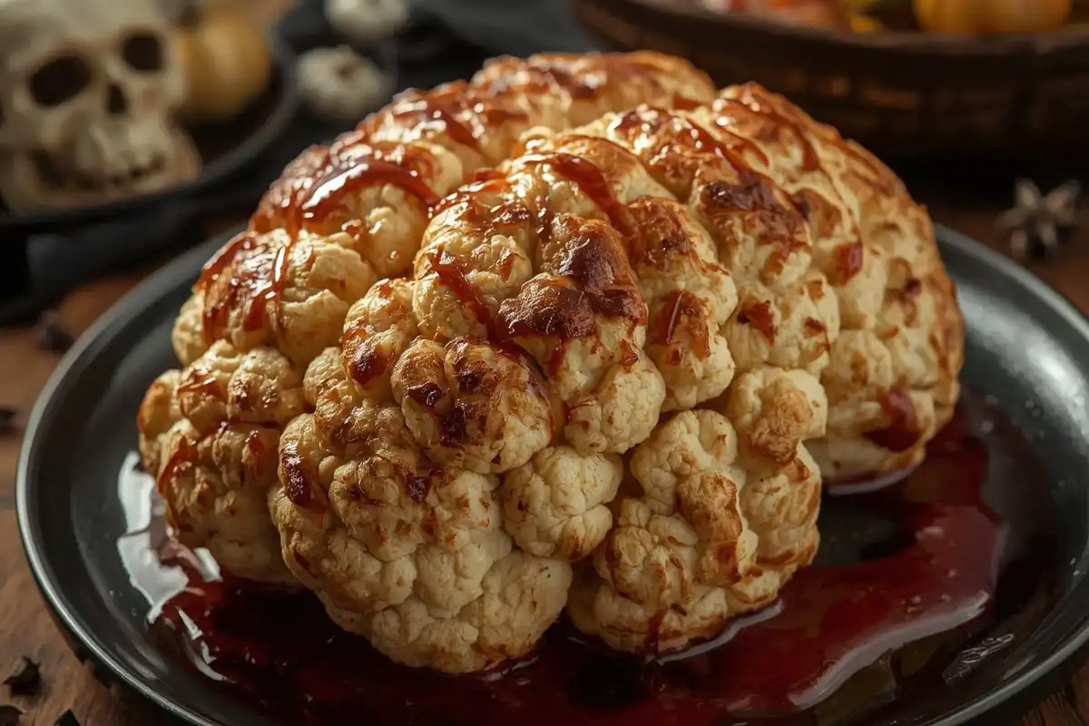 🧠 Cérebro de Couve-Flor Assada: O Prato de Halloween Mais Genial e Saudável