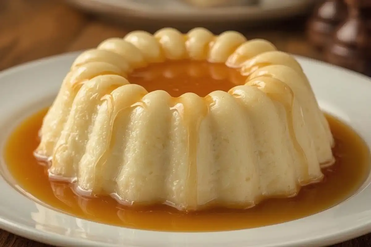 ☁️ O “Pudim de Claras” com Calda de Caramelo que Parece uma Nuvem