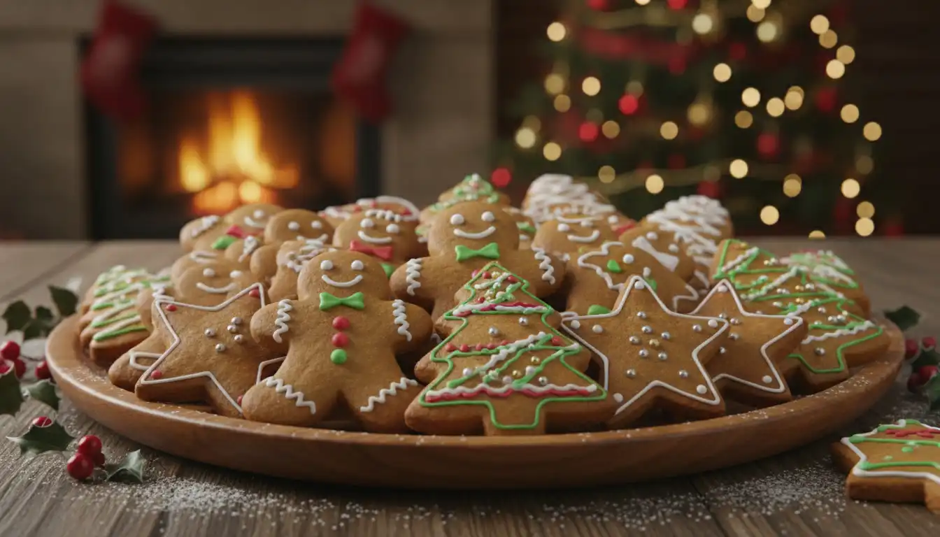 A Receita de Biscoitos de Gengibre Decorados