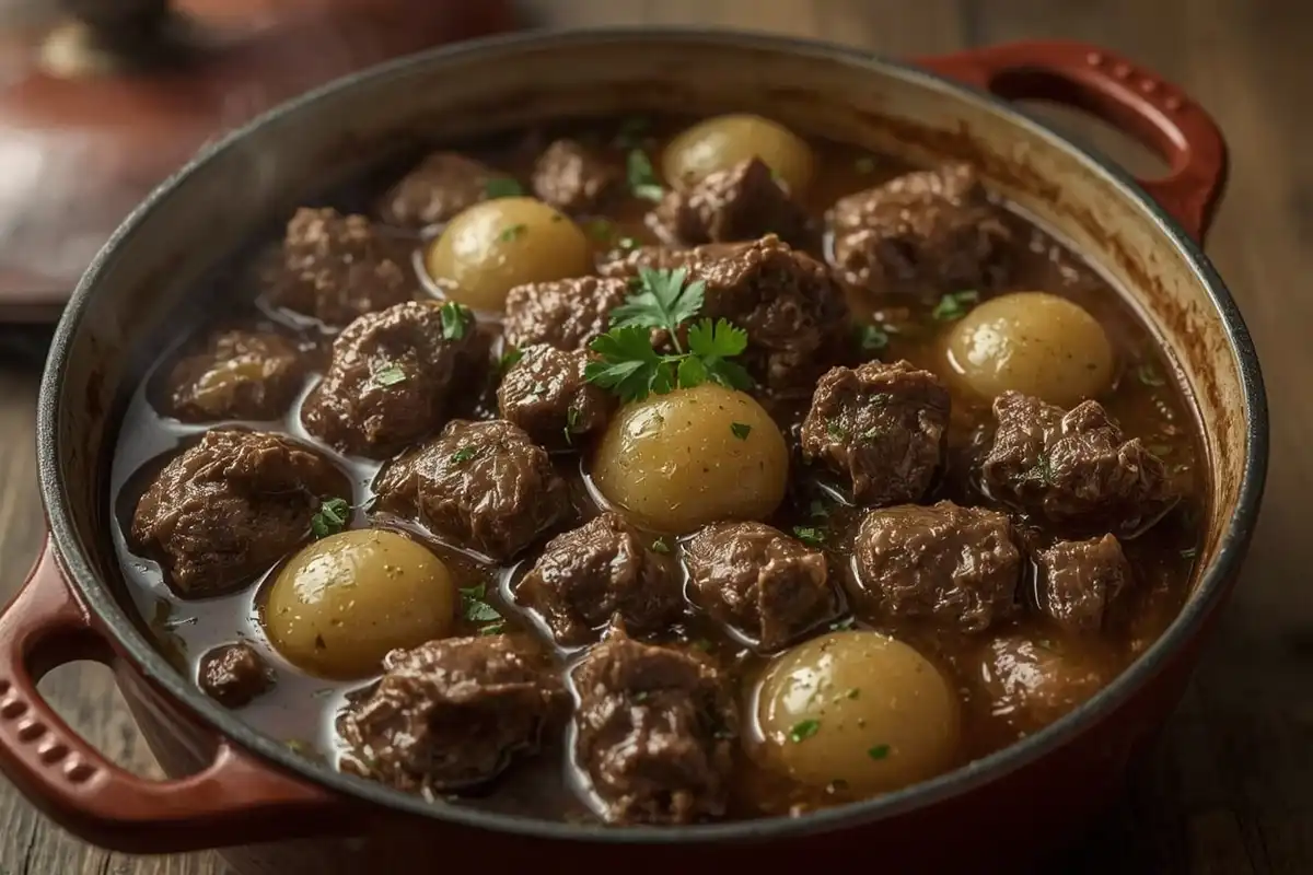 A Receita de Carne de Panela com Batatas que Derrete na Boca