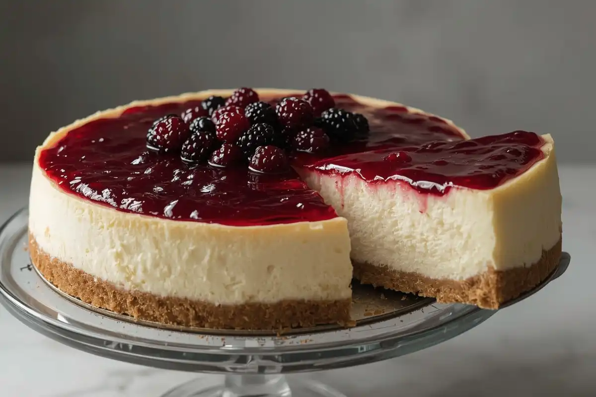 A Receita de Cheesecake de Frutas Vermelhas que Não Racha