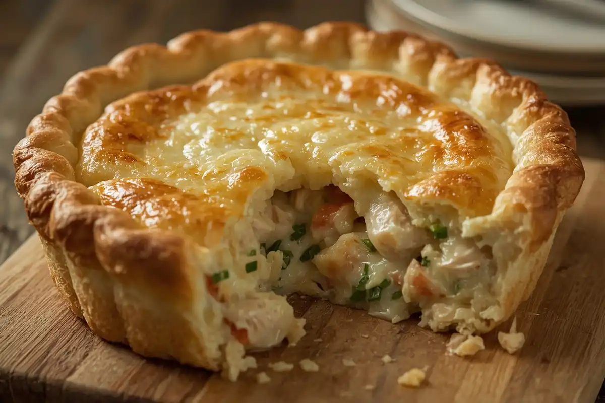 A Receita de Empadão de Frango com Recheio Cremoso