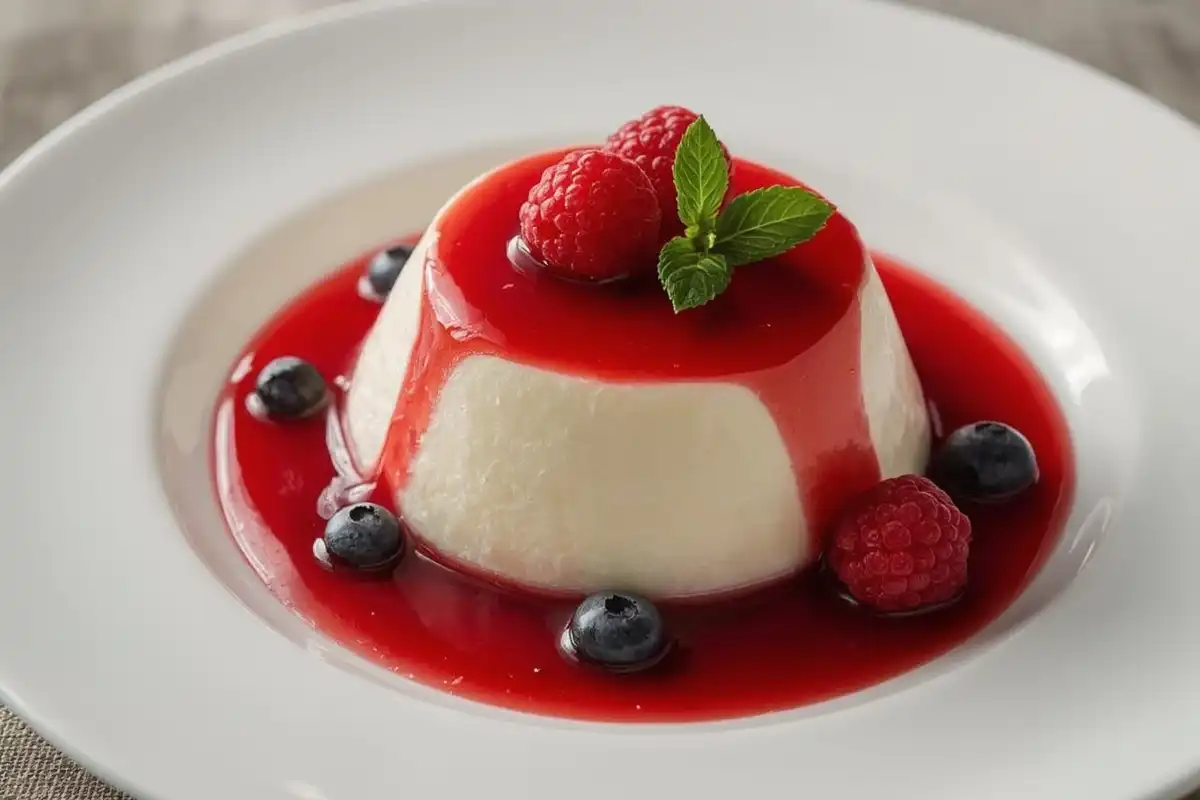 A Receita de Panna Cotta com Calda de Frutas Vermelhas que Desenforma Fácil