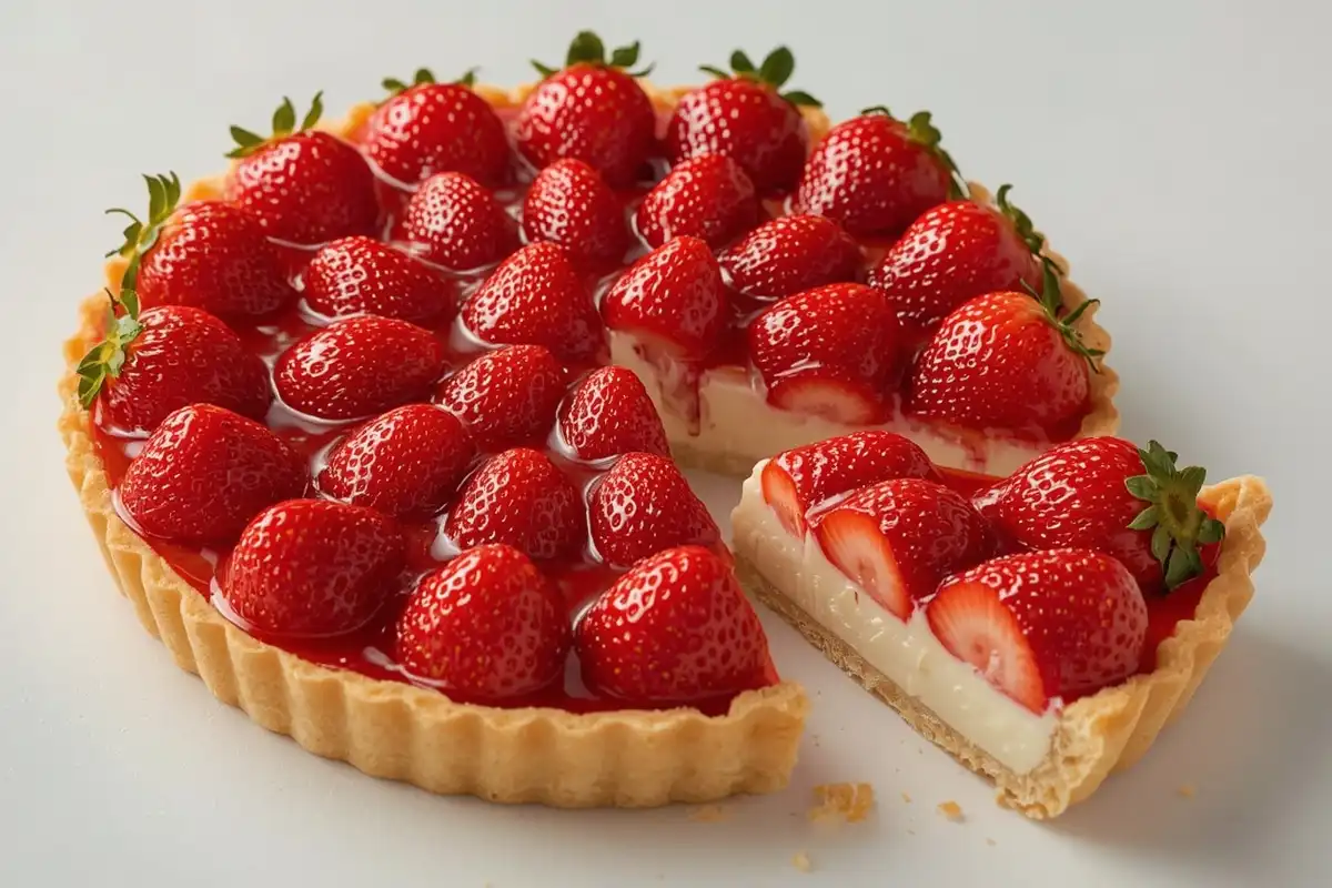 A Receita de Torta de Morango com Gelatina de Confeitaria