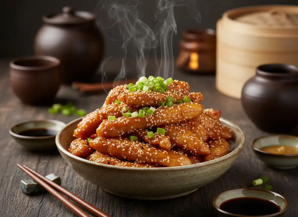 Frango Oriental Fit com Gergelim, Mel e Shoyu Light