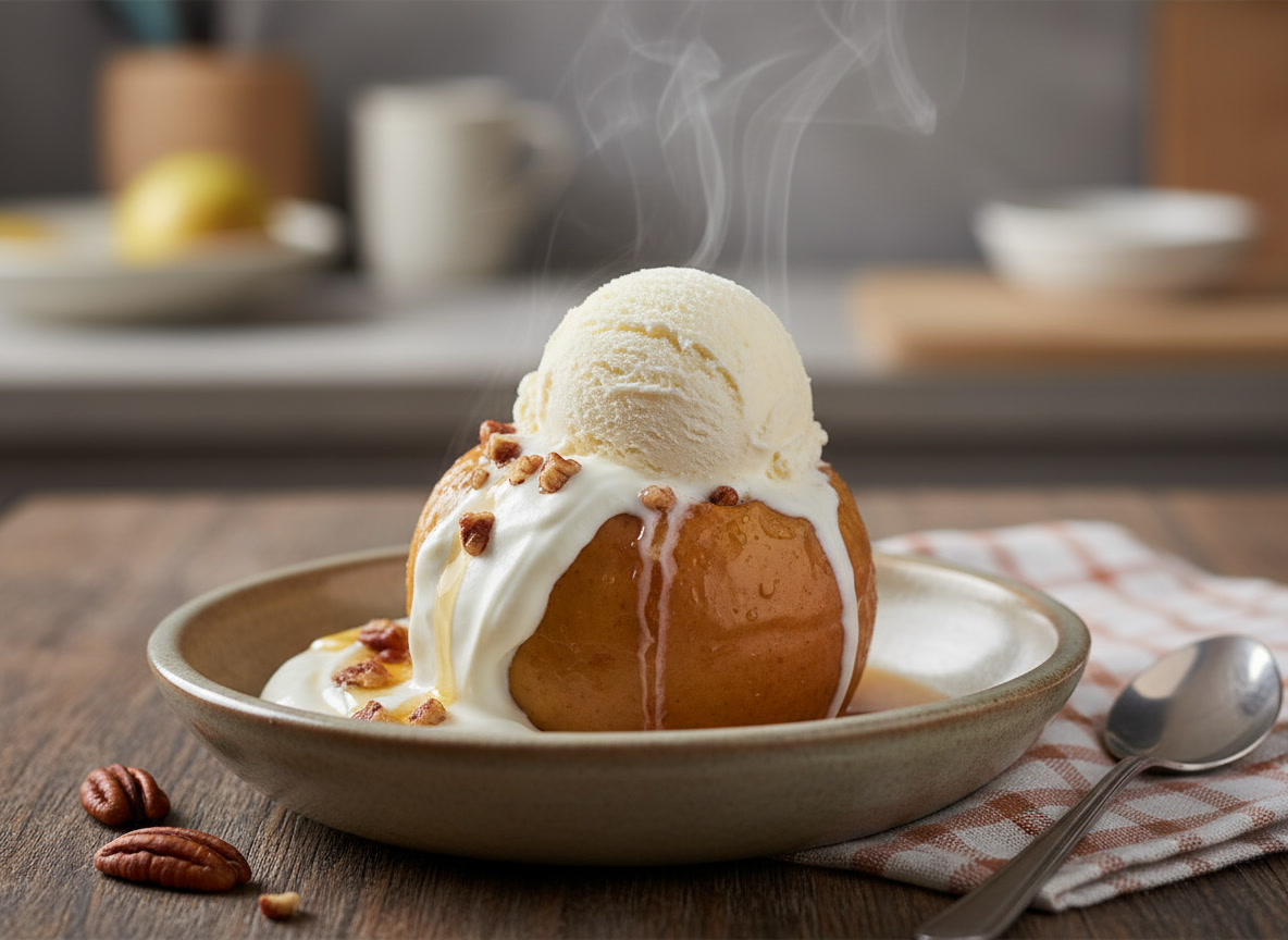 Maçãs Assadas Recheadas com Aveia, Canela e Amêndoas