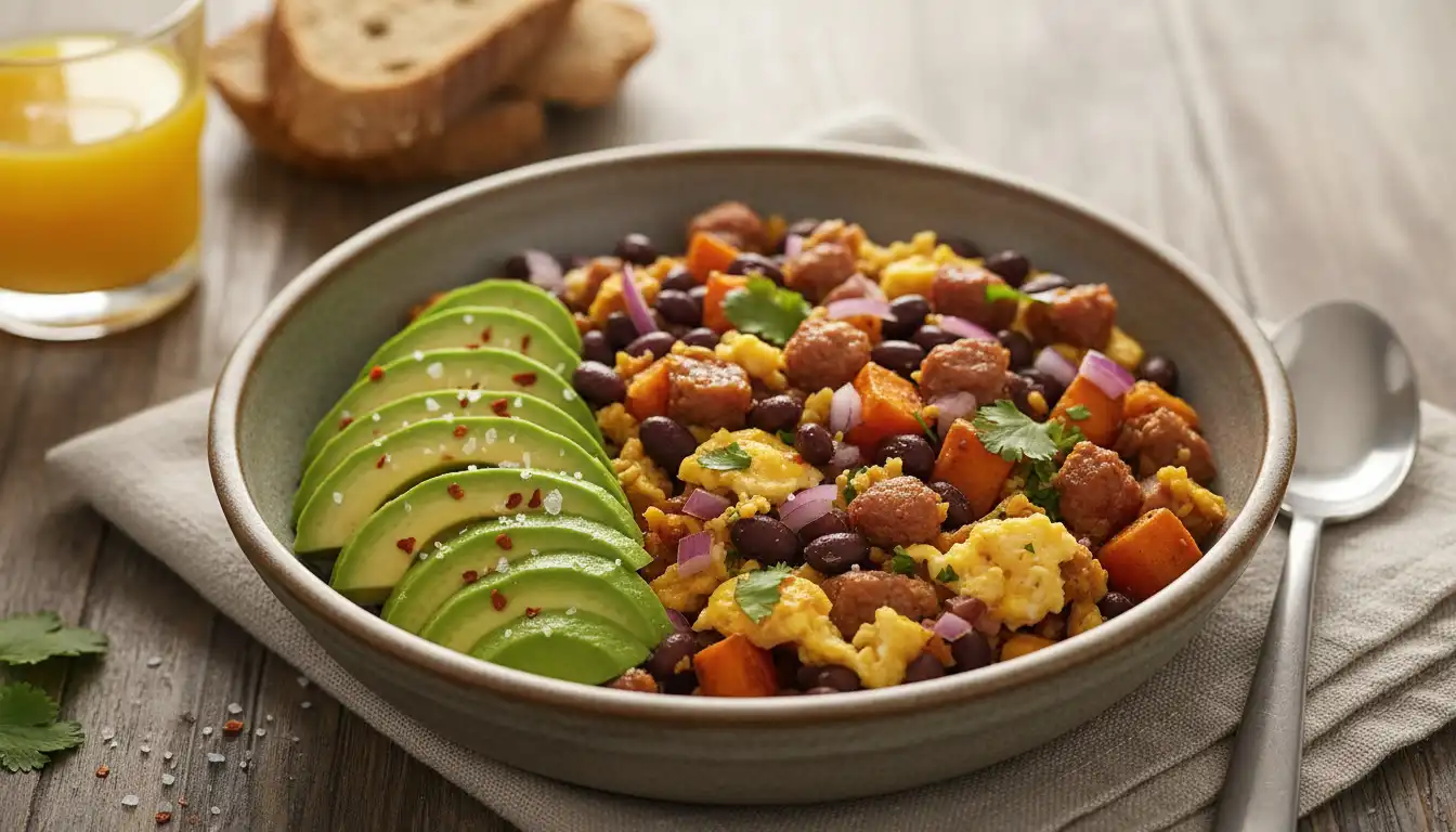 Mexidinho Funcional de Quinoa, Ovos e Pimentão Amarelo
