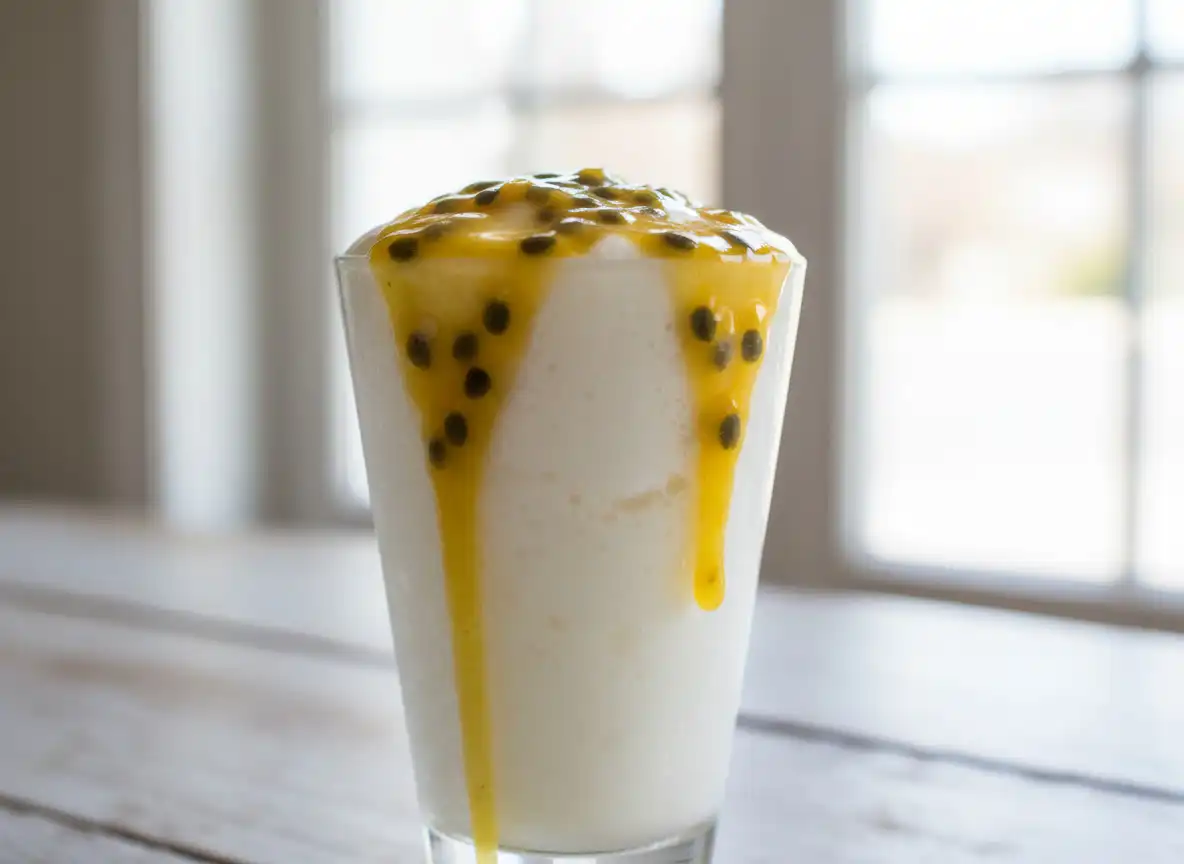 Mousse Branca Fit de Coco e Maracujá (sem açúcar)