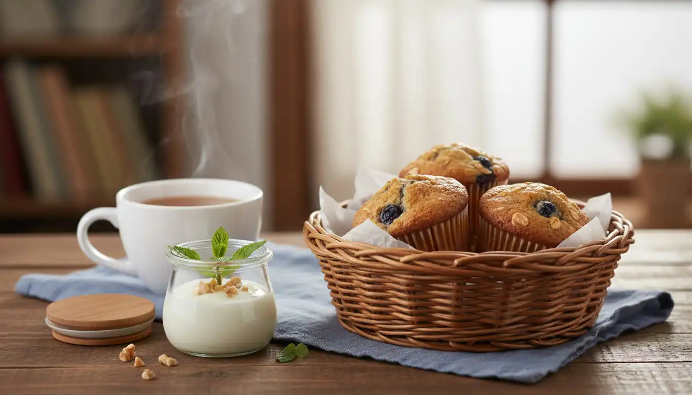 Muffin Salgado Fit de Brócolis com Queijo Cottage