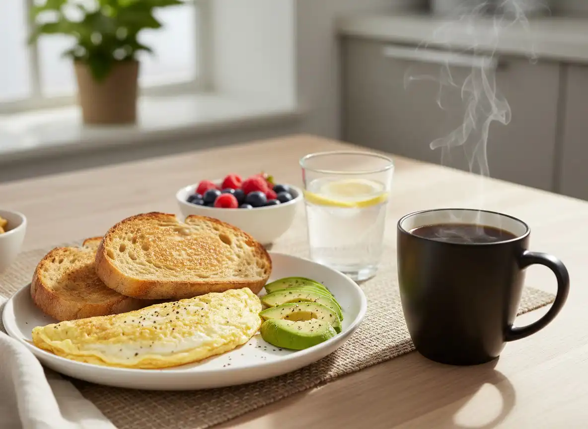 Omelete Proteica de Claras com Cogumelos Paris e Tomilho