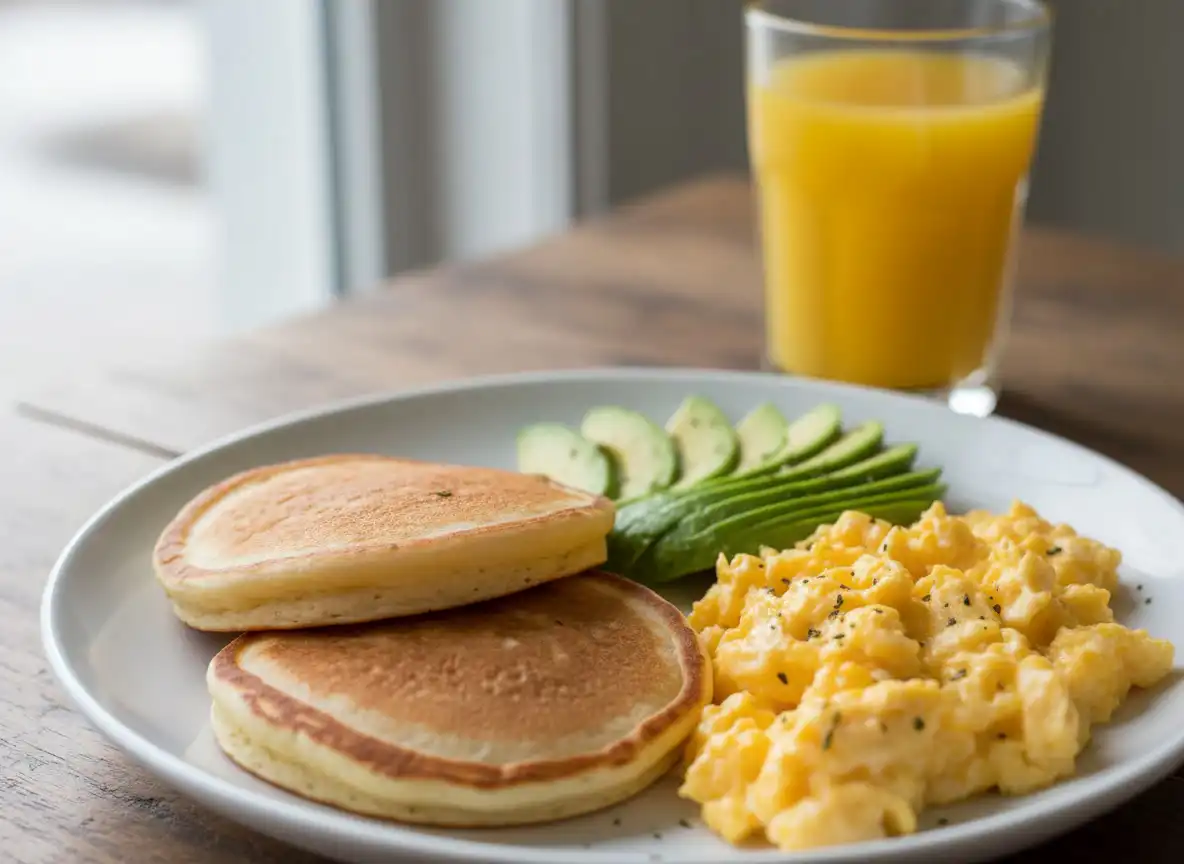 Panquequinha de Milho Fit com Queijo Branco e Orégano Fresco