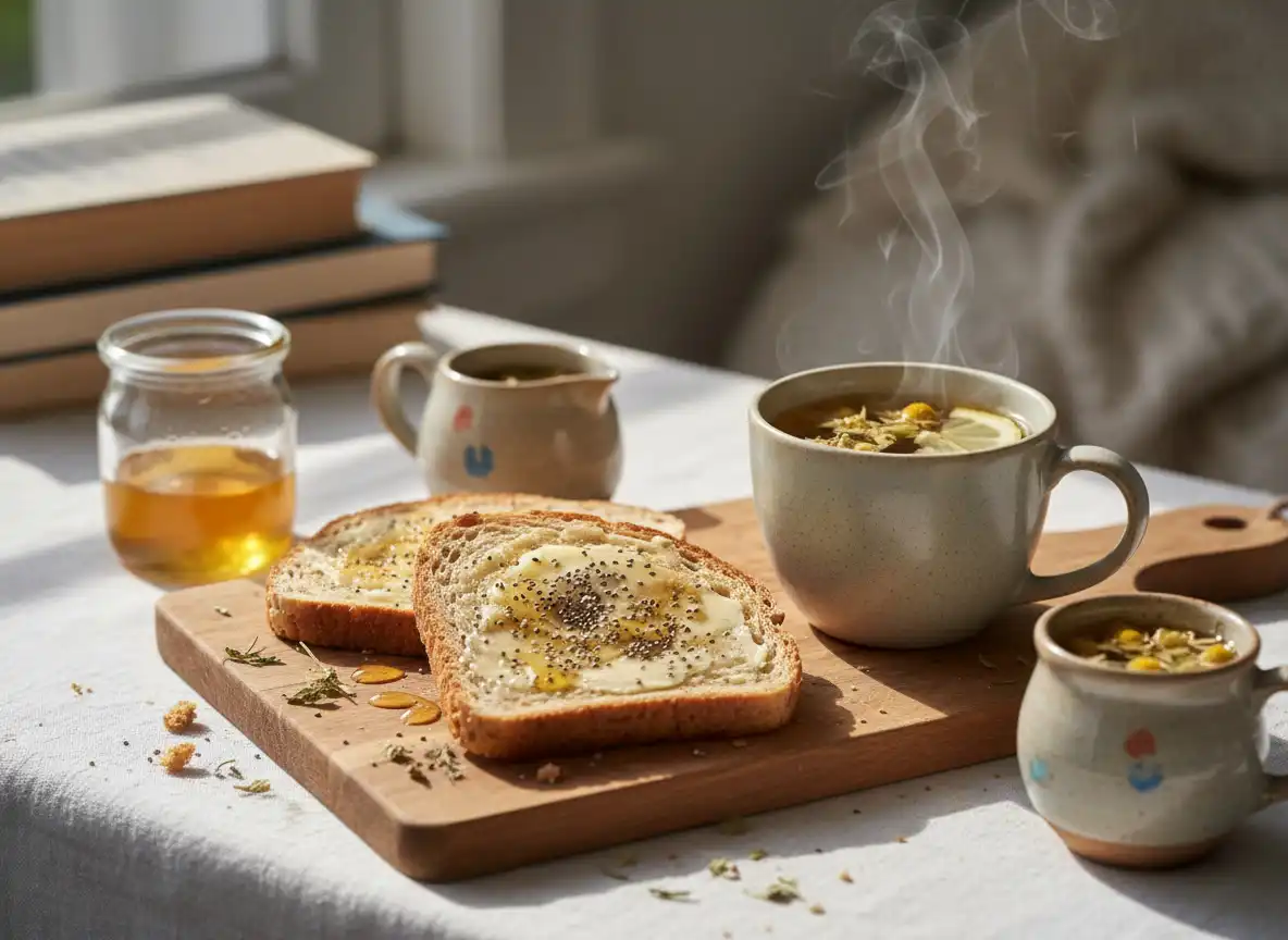 Torradas Integrais com Pasta de Lentilha, Limão e Páprica